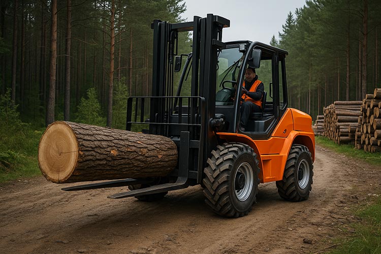 Rough-Terrain-Forklifts-in-Forestry