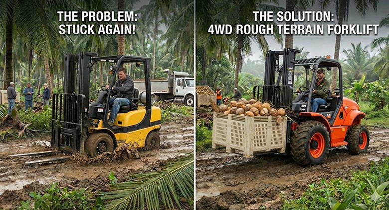 BLANC-ELE rough-terrain-forklifts