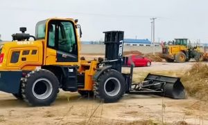 blanc-ele-rough-terrain-forklifts-with-loader-bucket