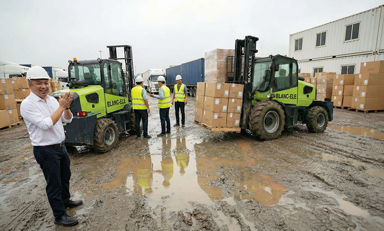 BLANC-ELE-Rough-Terrain-Forklift-for-logistics-industry-clients