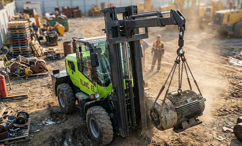 Crane jib attachment used at a construction or installation site