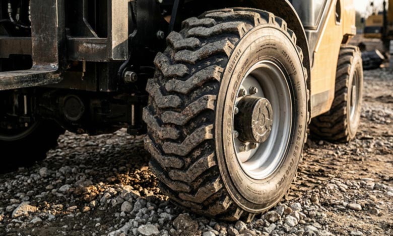 close up of pneumatic tires on rough terrain forklift rough-terrain-forklift-pneumatic-tires.jpg