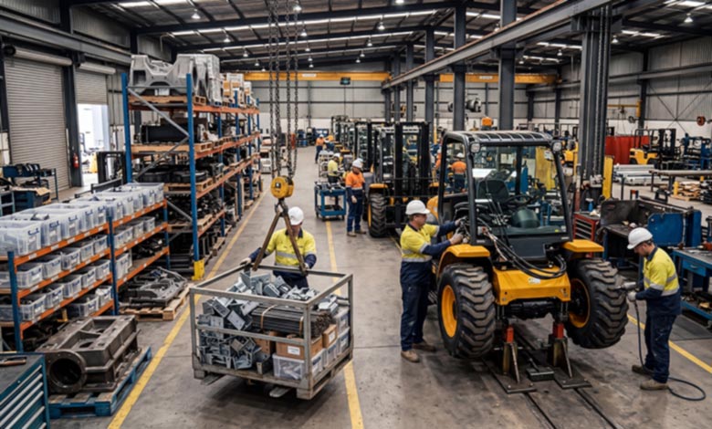 rough terrain forklift production in factory workshop forklift-production.jpg