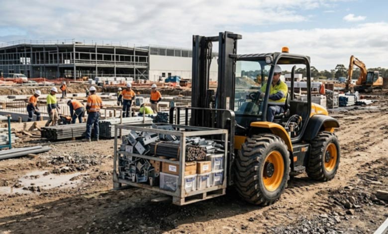 rough-terrain-forklift-working