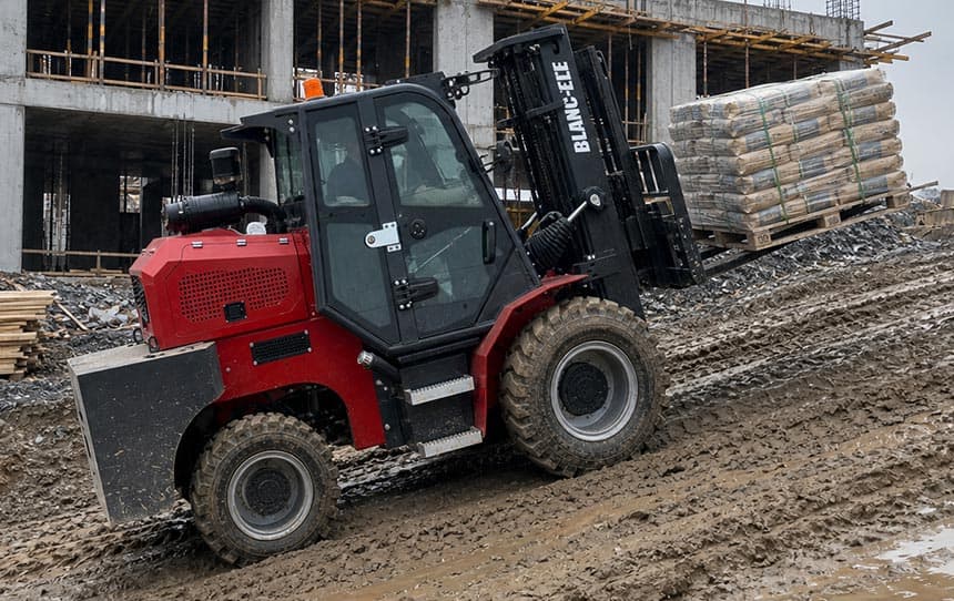 BLANC-ELE 3.5 ton compact rough terrain forklift