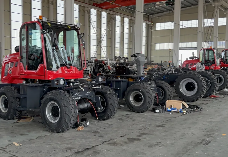 Rough terrain forklifts in factory for stock or custom configuration discussion